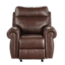 Homelegance Granville Glider Fabric Recliner 9488BR-1 IMAGE 1