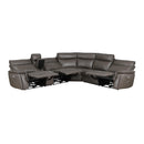 Homelegance Maroni Power Reclining Leather Match 6 pc Sectional 8259RFDB*6SCPWH IMAGE 4