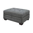 Homelegance Sidney Fabric Storage Ottoman 9212GRY-4 IMAGE 2