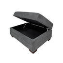 Homelegance Sidney Fabric Storage Ottoman 9212GRY-4 IMAGE 4