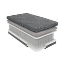 Homelegance Taurus MT-USH08Q 8" Queen Copper-Infused Memory Foam Hybrid Mattress - Grey IMAGE 3