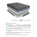 Homelegance Taurus MT-USH14CK 14" California King Copper-Infused Memory Foam Hybrid Mattress - Grey IMAGE 1