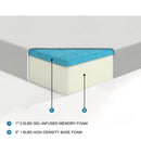 Homelegance Vega MT-NG06T 6" Twin Gel-Infused Memory Foam Mattress - White IMAGE 2