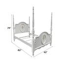 Acme Furniture Flora BD01638T Twin Bed with Poster IMAGE 3