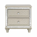 Homelegance Juliette 2-Drawer Nightstand 5844-4 IMAGE 1