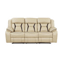 Homelegance Amite Reclining Sofa 8229NBE-3 IMAGE 1