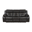 Homelegance Amite Reclining Sofa 8229NDG-3 IMAGE 1