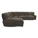 Homelegance Shreveport Reclining 6 pc Sectional 8238*6LCRR IMAGE 2