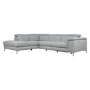 Homelegance Sectionals Power Reclining Leather 2 pc Sectional 8256GY*2LRPW IMAGE 1