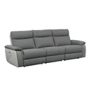 Homelegance Maroni Power Reclining Fabric Sofa 8259DG-3PWH* IMAGE 2