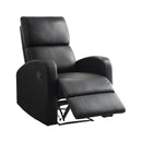 Homelegance Mendon Leather Look Recliner 8404BK-1 IMAGE 7
