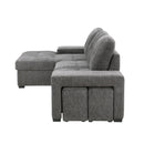 Homelegance Dadeville Fabric Sleeper Sectional 9205DG*2LC2R IMAGE 3