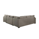 Homelegance Elton Fabric Sleeper Sectional 9206BR*33LRC IMAGE 4