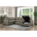 Homelegance Elton Fabric Sleeper Sectional 9206BR*33LRC IMAGE 9