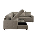 Homelegance Elton Fabric Sleeper Sectional 9206BR*3LC3R IMAGE 6