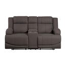 Homelegance Camryn Reclining Fabric Loveseat 9207CHC-2 IMAGE 1