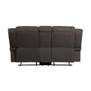 Homelegance Camryn Reclining Fabric Loveseat 9207CHC-2 IMAGE 3