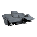 Homelegance Camryn Reclining Fabric Sofa 9207GPB-3 IMAGE 4