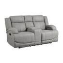 Homelegance Camryn Reclining Fabric Loveseat 9207GRY-2 IMAGE 2