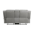 Homelegance Camryn Reclining Fabric Loveseat 9207GRY-2 IMAGE 3