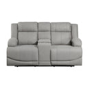 Homelegance Camryn Power Reclining Fabric Loveseat 9207GRY-2PW IMAGE 1