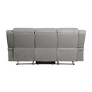 Homelegance Camryn Reclining Fabric Sofa 9207GRY-3 IMAGE 3