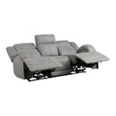 Homelegance Camryn Power Reclining Fabric Sofa 9207GRY-3PW IMAGE 4