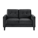 Homelegance Beven Stationary Fabric Loveseat 9208BK-2 IMAGE 1