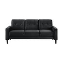 Homelegance Beven Stationary Fabric Sofa 9208BK-3 IMAGE 1