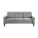 Homelegance Beven Stationary Fabric Sofa 9208GY-3 IMAGE 1