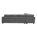 Homelegance Sidney Fabric 2 pc Sectional 9212GRY*23L3R IMAGE 4