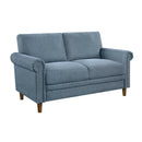 Homelegance Kinsale Stationary Fabric Loveseat 9240BUE-2 IMAGE 2