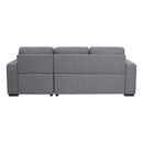 Homelegance Solomon Fabric 2 pc Sectional 9313GY*22LRC IMAGE 5