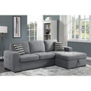 Homelegance Solomon Fabric 2 pc Sectional 9313GY*22LRC IMAGE 7