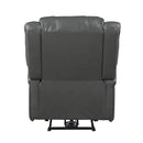 Homelegance Foxcroft Power Leather Look Recliner 9316PUGY-1PW IMAGE 4