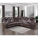 Homelegance Caelan Power Reclining Leather Look 3 pc Sectional 9366DB*SC IMAGE 7