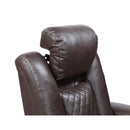 Homelegance Caelan Power Leather Look Recliner 9366DB-1PWH IMAGE 6