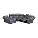 Homelegance Gabriel Power Reclining Fabric 6 pc Sectional 9377GRY*6LCRRPW IMAGE 4