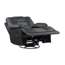 Homelegance Fabian Swivel Glider Recliner 9388GRY-1 IMAGE 5