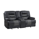 Homelegance Fabian Reclining Loveseat 9388GRY-2 IMAGE 2