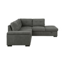 Homelegance Brooklyn Park Fabric Sleeper Sectional 9390DG*22LRC IMAGE 3