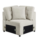 Homelegance Logansport Fabric Sleeper Sectional 9401BEG*42LRU IMAGE 9