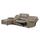 Homelegance LeGrande Power Reclining Leather 4 pc Sectional 9429TP*4LCRRPWH IMAGE 3