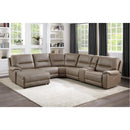 Homelegance LeGrande Power Reclining Leather 6 pc Sectional 9429TP*6LCRRPWH IMAGE 4