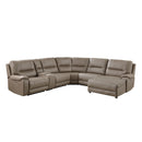 Homelegance LeGrande Power Reclining Leather 6 pc Sectional 9429TP*6RCLRPWH IMAGE 1