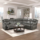 Homelegance Centeroak Reclining Fabric 3 pc Sectional 9479BRG*SC IMAGE 7