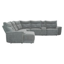 Homelegance Tesoro Reclining Fabric 6 pc Sectional 9509DG*65LRR IMAGE 2