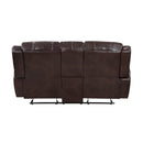 Homelegance Center Hill Reclining Leather Match Loveseat 9668NBR-2 IMAGE 3