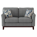 Homelegance Blue Lake Stationary Fabric Loveseat 9806GRY-2 IMAGE 1