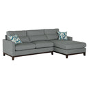 Homelegance Greerman Fabric 2 pc Sectional 9890GY*SC IMAGE 2